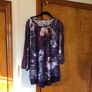 NWT CJBanks floral top 2X